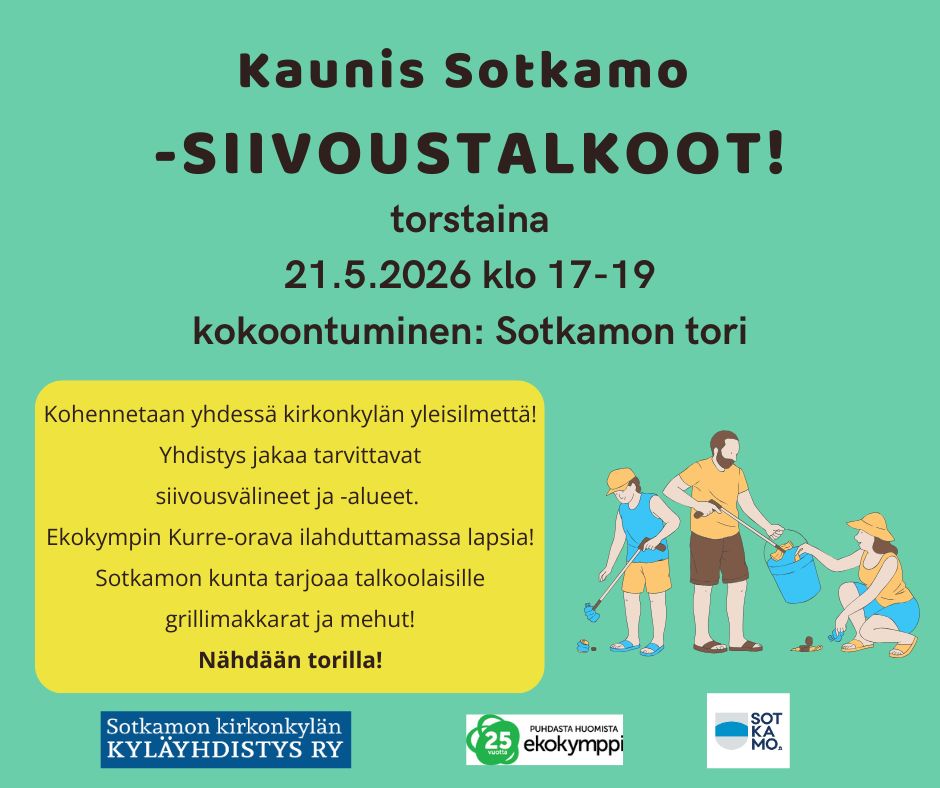 Kaunis Sotkamo -siivoustalkoot!
